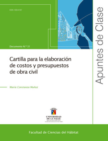 Portada del libro Cartilla para la elaboración de costos y presupuestos de obra civil ISBN 1900618731