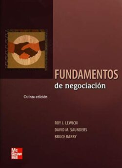 PORTADA DEL LIBRO FUNDAMENTOS DE NEGOCIACIÓN - ISBN 9786071507532