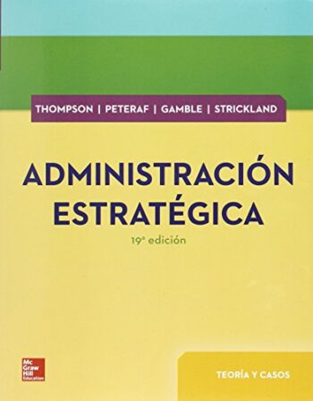 PORTADA DEL LIBRO ADMINISTRACIÓN ESTRATÉGICA ISBN 9786071512987