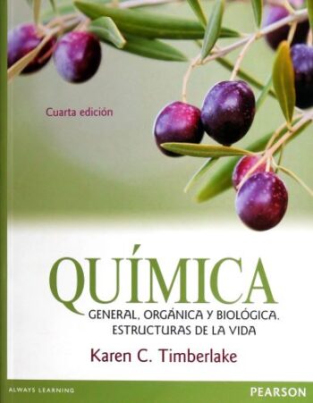 Portada del libro de química general, orgánica y biológica, estructuras de la vida- ISBN 9786073220347