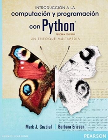 PORTADA DEL LIBRO INTRODUCCIÓN A LA PROGRAMACIÓN CON PYTHON - UN ENFOQUE MULTIMEDIA ISBN 9786073220491