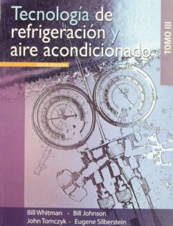 PORTADA DEL LIBRO TECNOLOGÍA DE REFRIGERACIÓN Y AIRE ACONDICIONADO TOMO III - ISBN 9786074811438