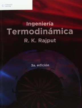 PORTADA DEL LIBRO INGENIERÍA TERMODINÁMICA - ISBN 9786074816099