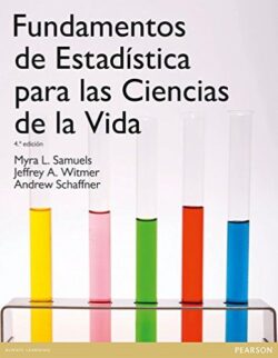 Portadas del libro Fundamentos de estadísticas para las ciencias de la vida- ISBN 9788478291373